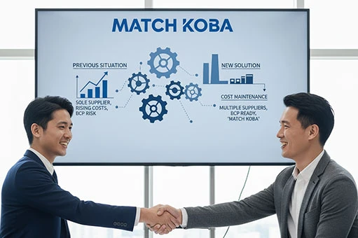 MATCH KOBA導入事例：原価高騰阻止とサプライチェーンのBCP対策