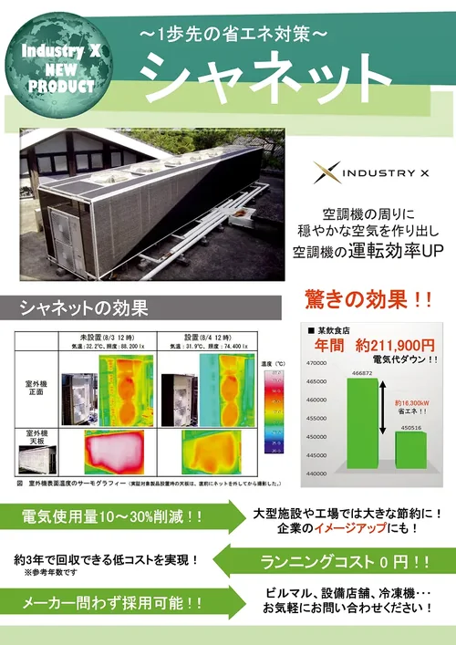 シャネット（省エネ対策）カタログの表紙